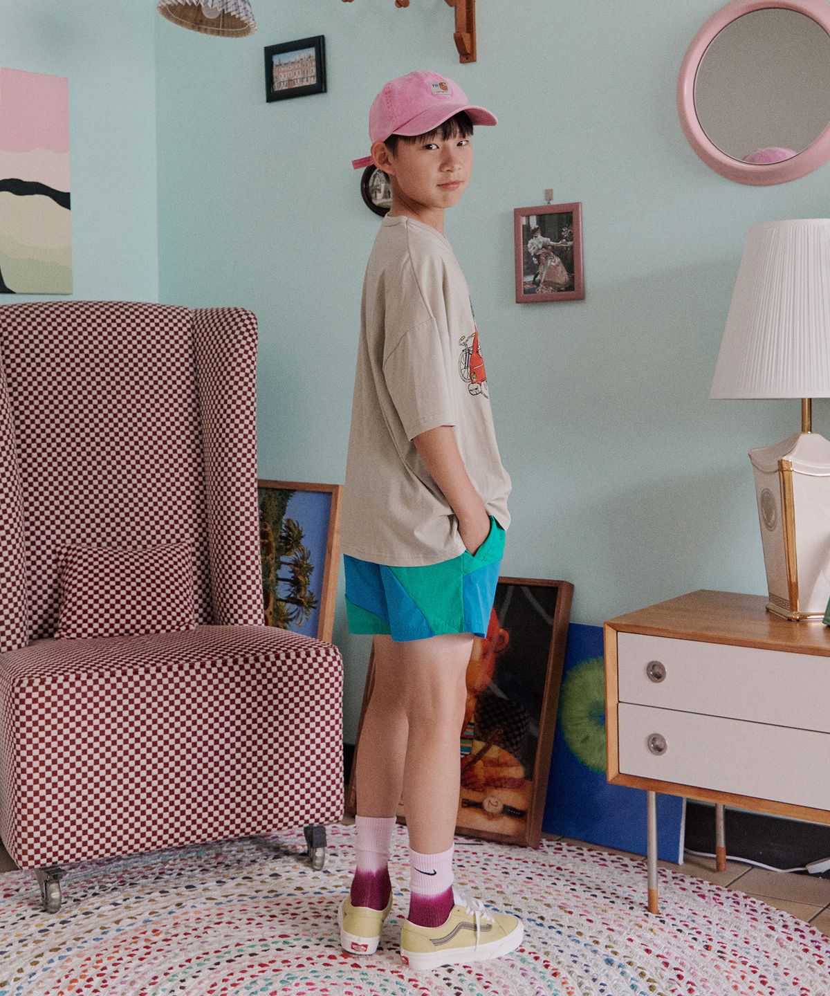 프리제(FRISE) 에어리쇼츠_그린_키즈