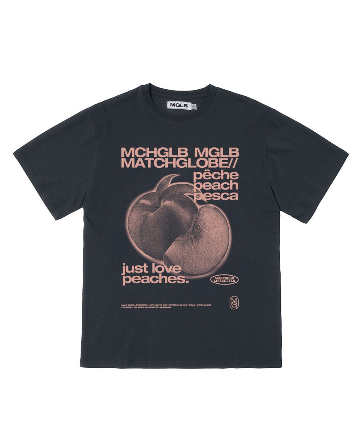 매치글로브(MATCHGLOBE) 피치스 오버핏 티 (네이비)