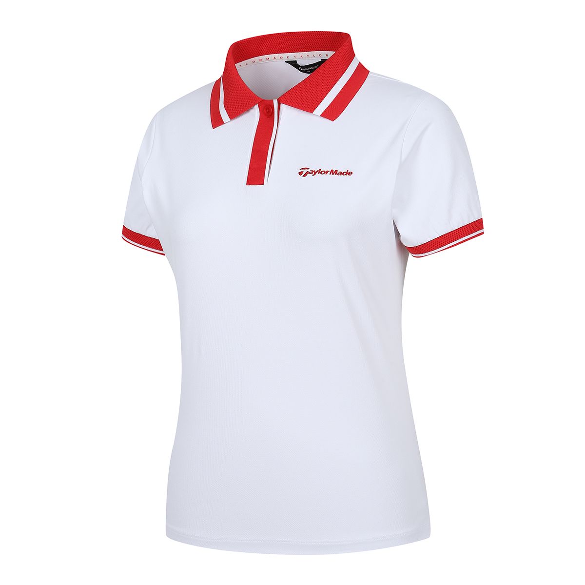 테일러메이드 어패럴(TAYLORMADE APPAREL) 여성 배색 시보리 카라 반팔 티셔츠 TTN-62HG41-100