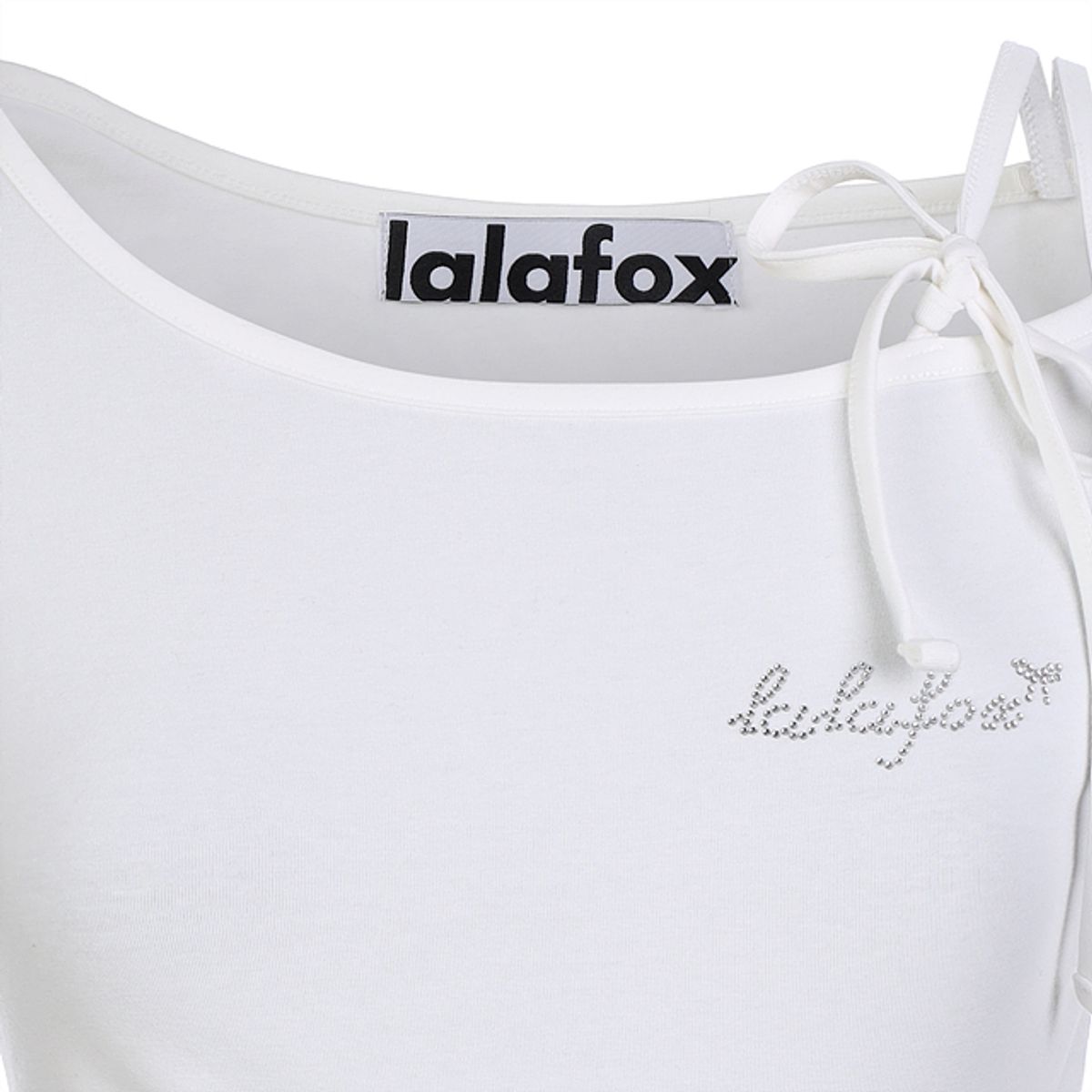라라폭스(LALAFOX) SHOULDER CUT-OUT T-SHIRT WHITE BQ2CH015