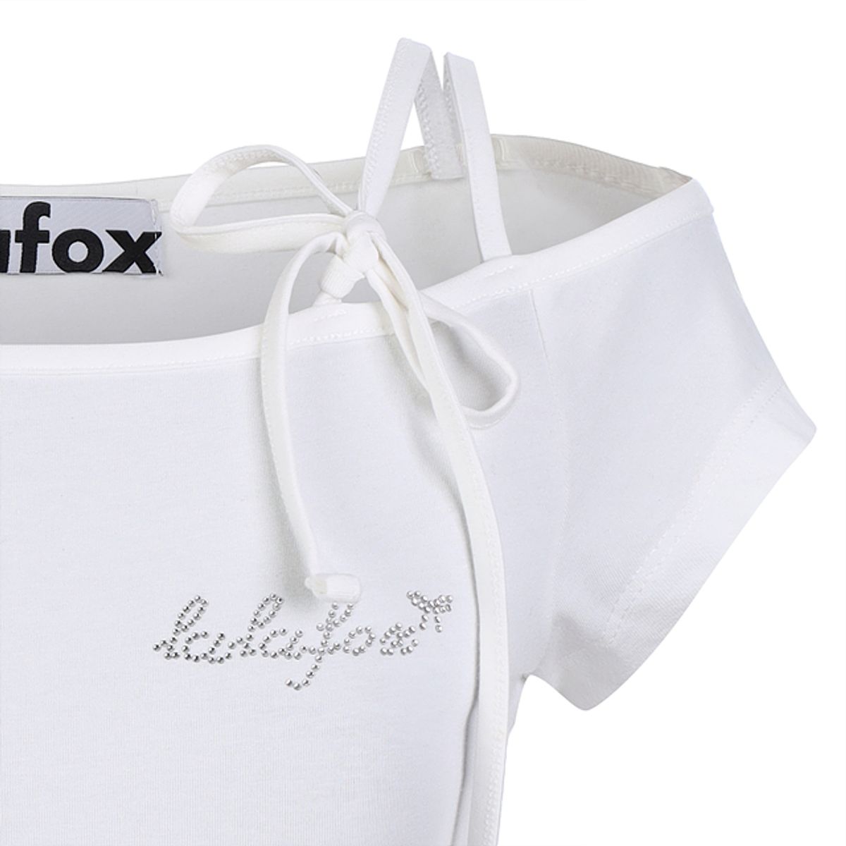 라라폭스(LALAFOX) SHOULDER CUT-OUT T-SHIRT WHITE BQ2CH015