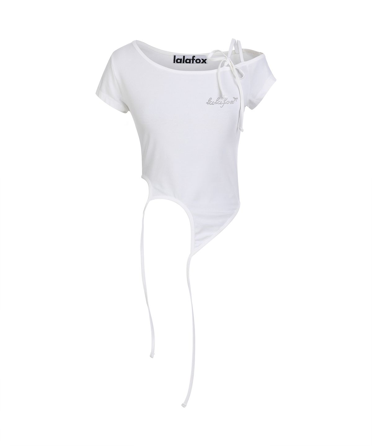 라라폭스(LALAFOX) SHOULDER CUT-OUT T-SHIRT WHITE BQ2CH015