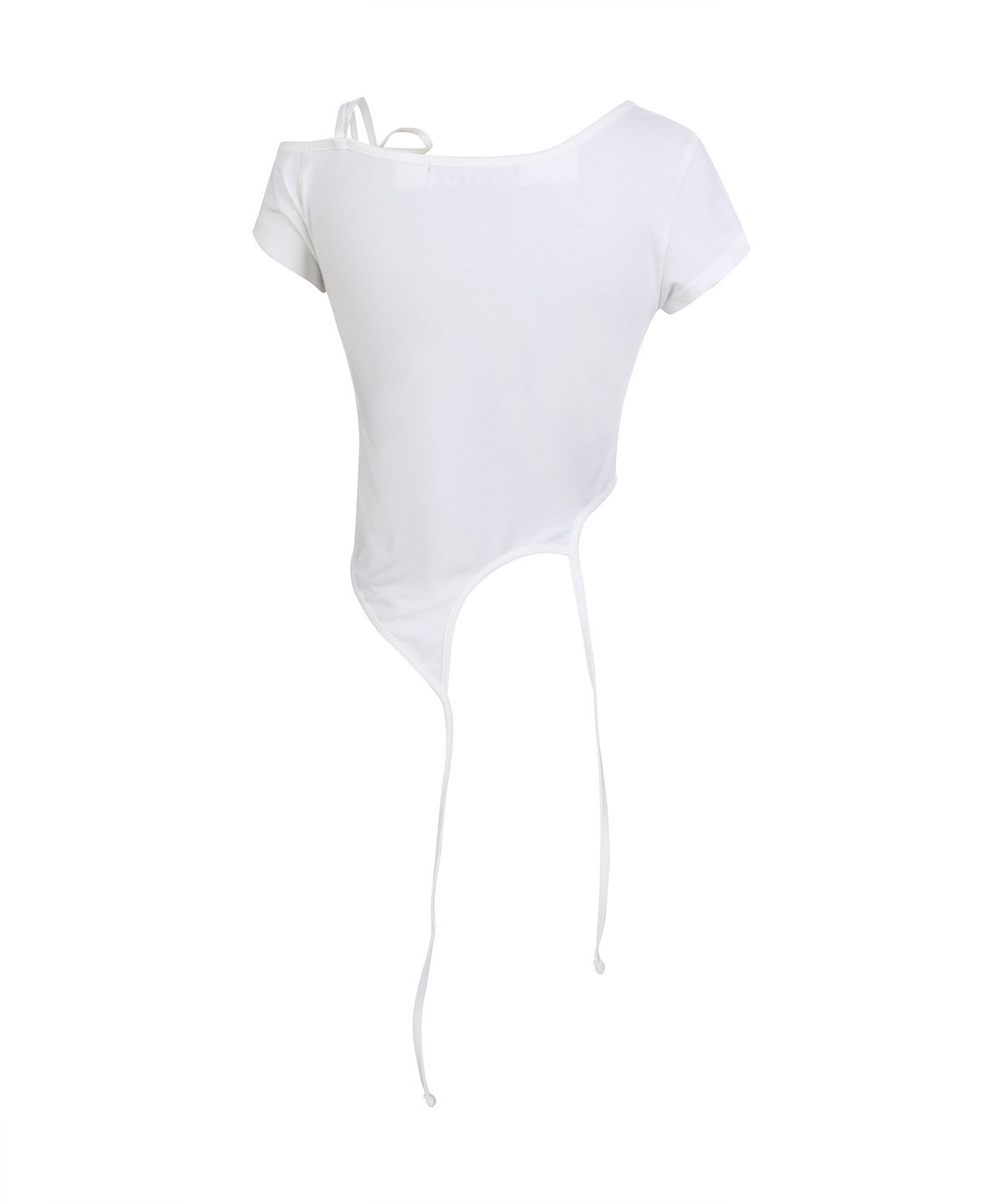 라라폭스(LALAFOX) SHOULDER CUT-OUT T-SHIRT WHITE BQ2CH015