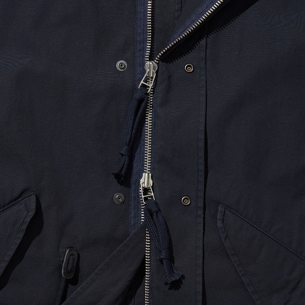 히즈핸더(HISHANDER) SHORT MODS PARKA [Navy Blue]