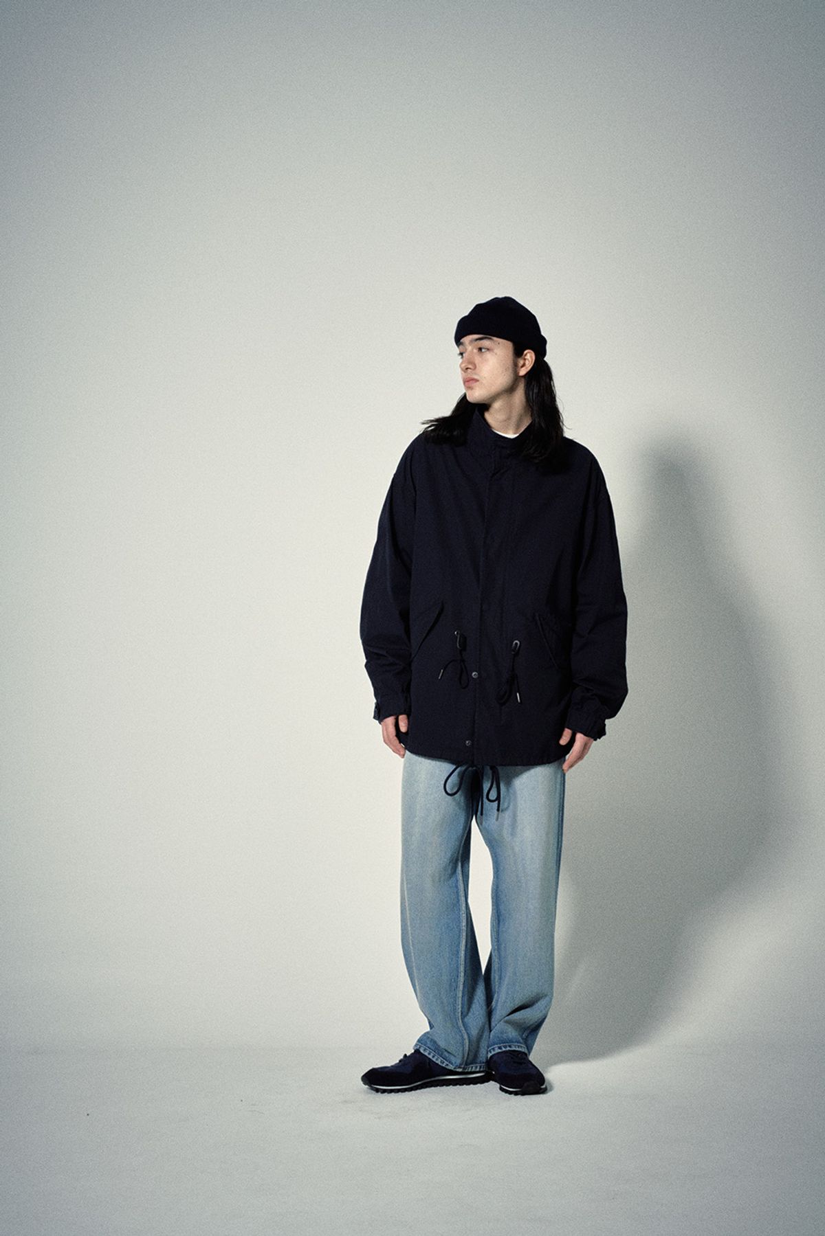 히즈핸더(HISHANDER) SHORT MODS PARKA [Navy Blue]