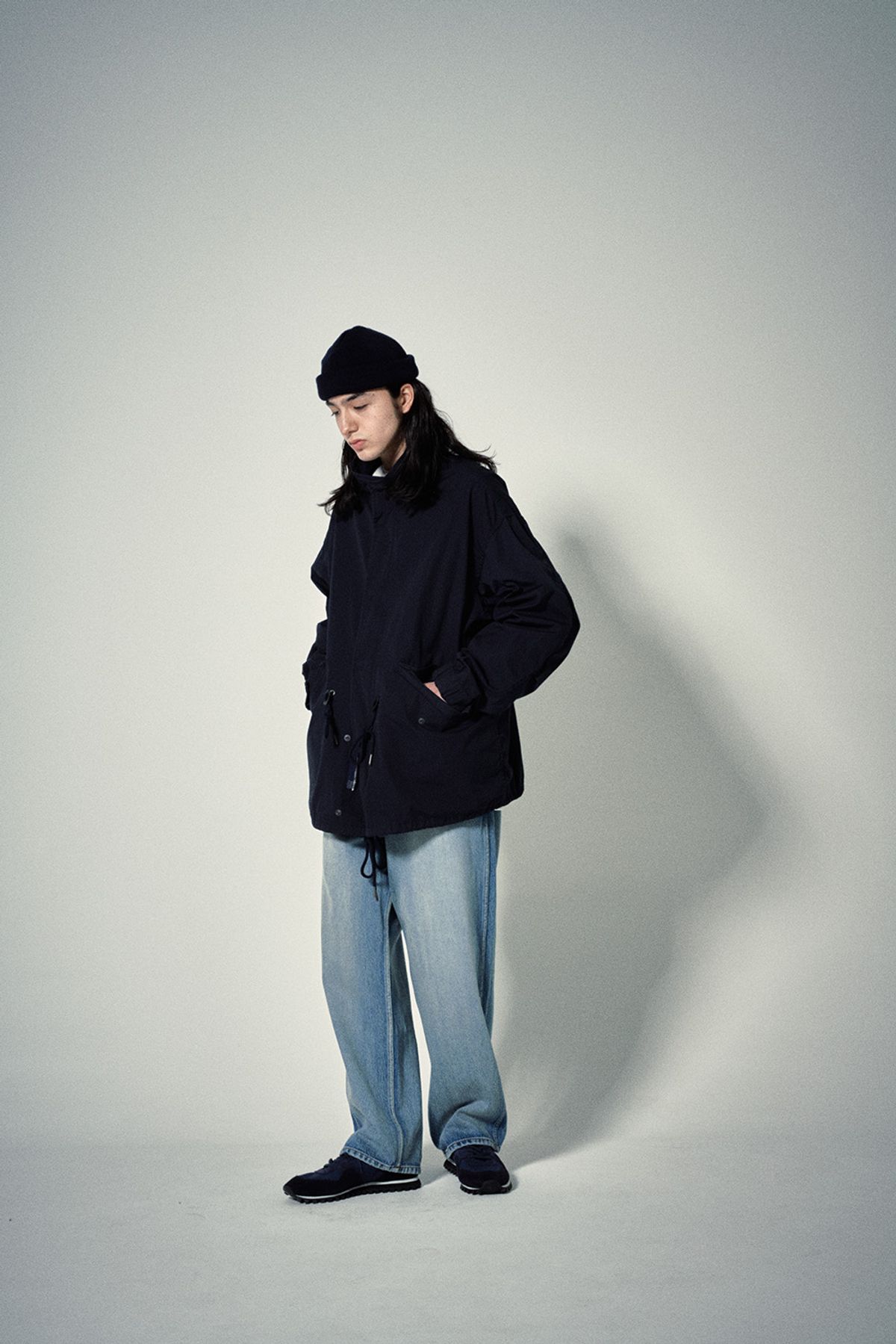 히즈핸더(HISHANDER) SHORT MODS PARKA [Navy Blue]