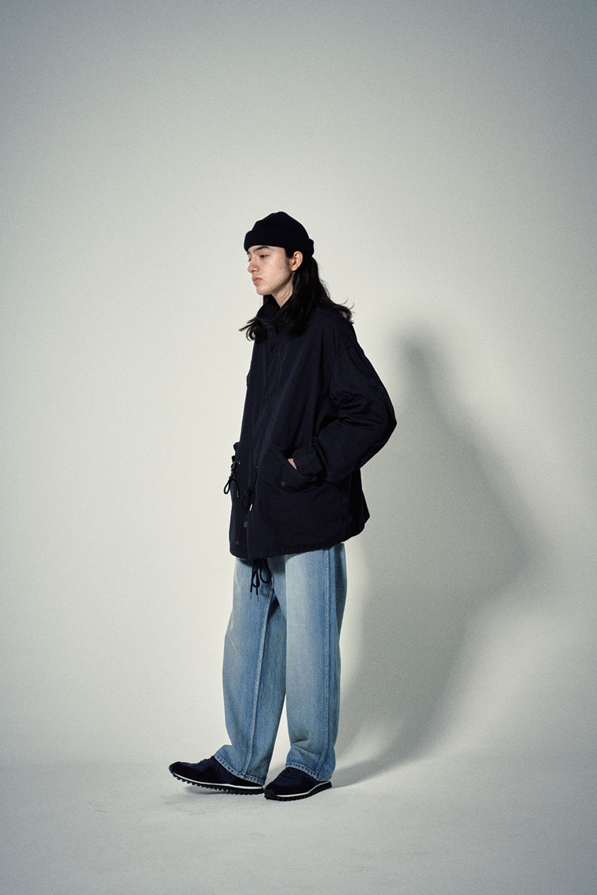 히즈핸더(HISHANDER) SHORT MODS PARKA [Navy Blue]