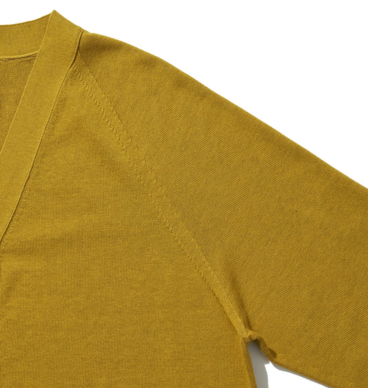 히즈핸더(HISHANDER) WHOLEGARMENT CARDIGAN [Mustard Yellow]