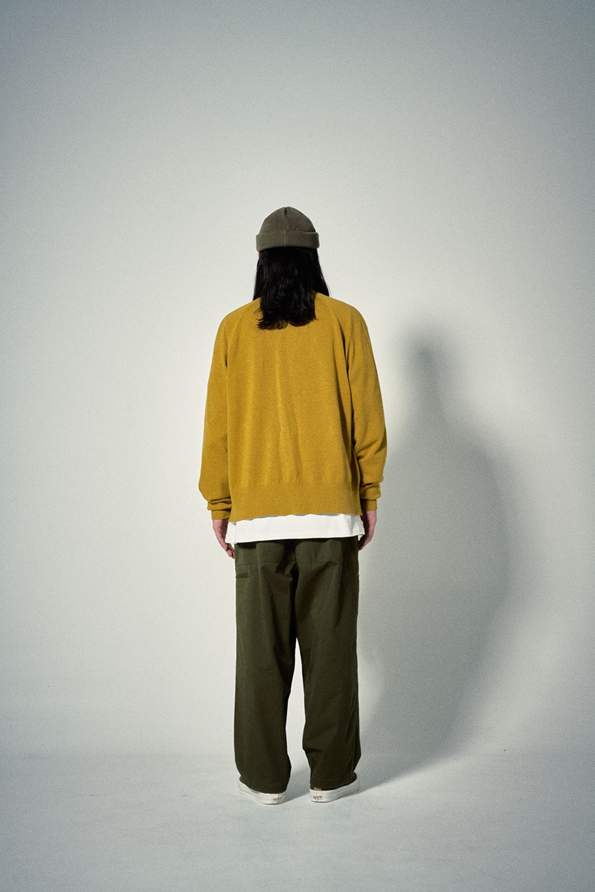 히즈핸더(HISHANDER) WHOLEGARMENT CARDIGAN [Mustard Yellow]