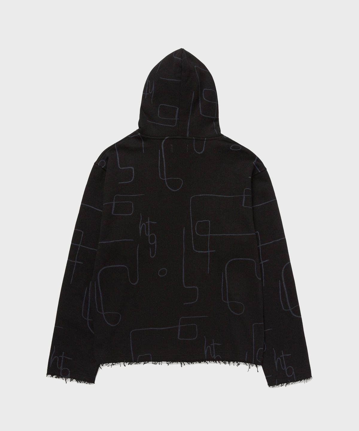 아너 더 기프트(HONOR THE GIFT) (M) 노벨티 프린트 테리 후디 블랙 NOVELTY PRINTED TERRY HOODIE BLACK
