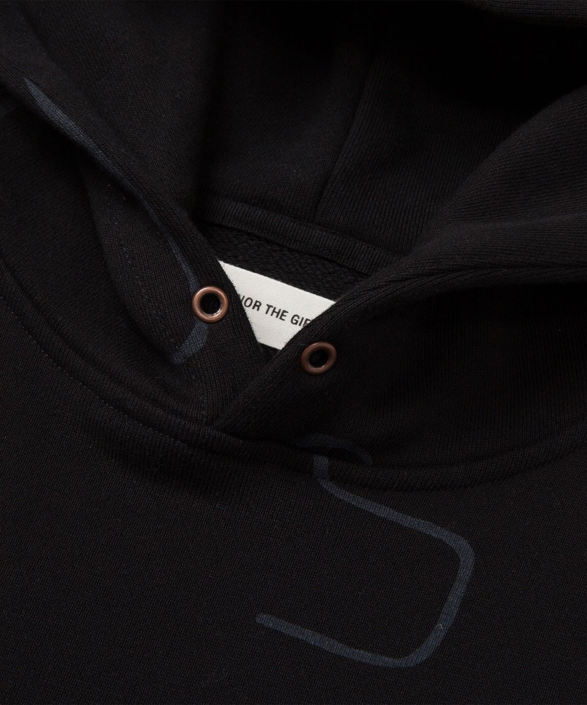 아너 더 기프트(HONOR THE GIFT) (M) 노벨티 프린트 테리 후디 블랙 NOVELTY PRINTED TERRY HOODIE BLACK