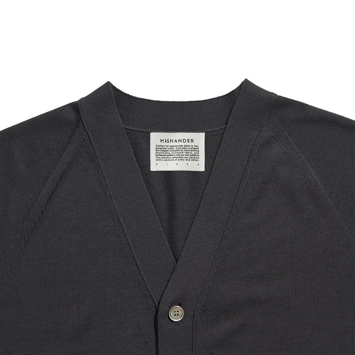 히즈핸더(HISHANDER) WHOLEGARMENT CARDIGAN [Grey]