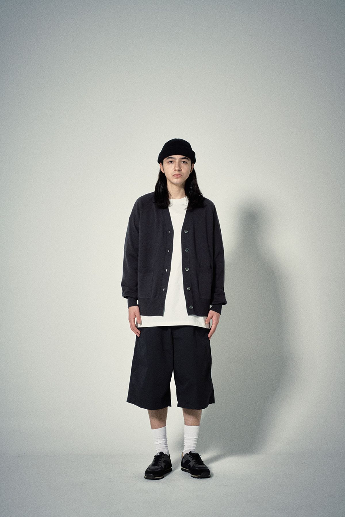 히즈핸더(HISHANDER) WHOLEGARMENT CARDIGAN [Grey]