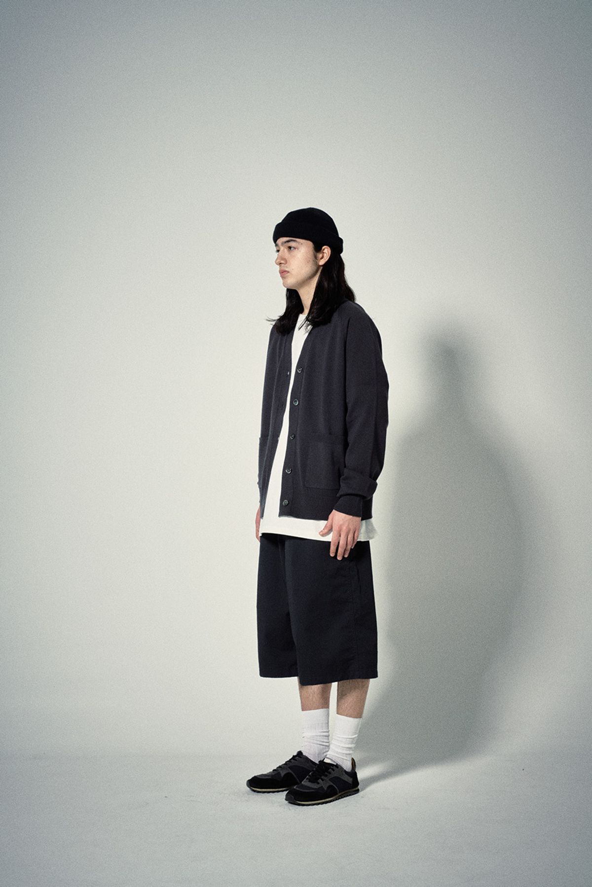 히즈핸더(HISHANDER) WHOLEGARMENT CARDIGAN [Grey]