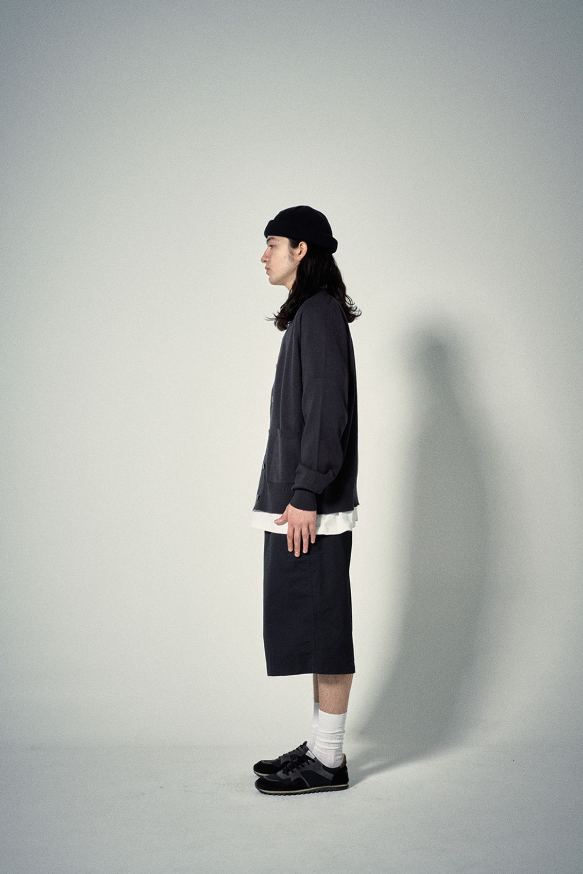 히즈핸더(HISHANDER) WHOLEGARMENT CARDIGAN [Grey]