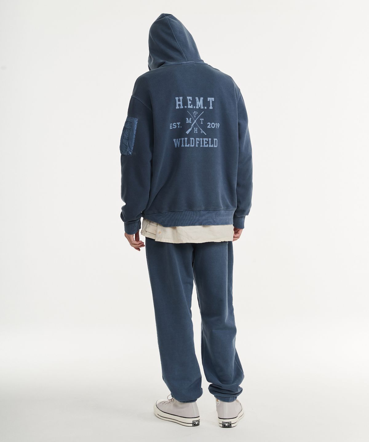 힐리먼트(HELEMENT) 컴포트 피그먼트 조거팬츠 (NAVY)