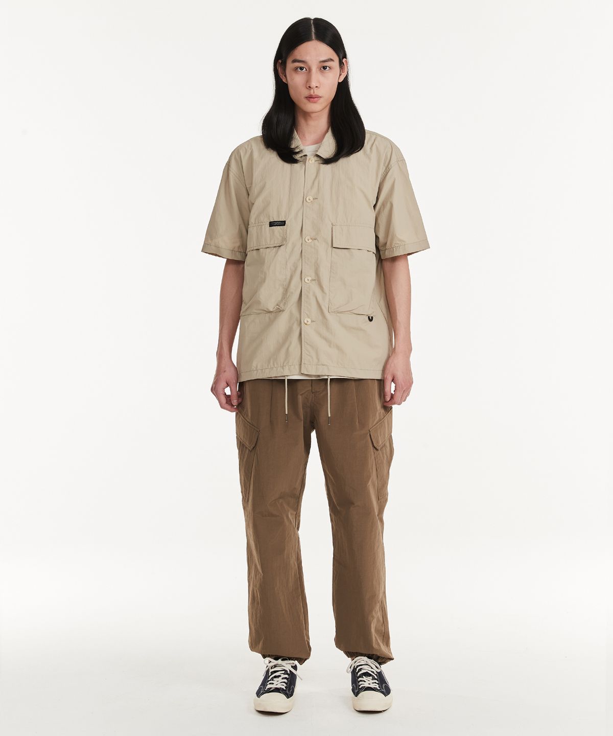 힐리먼트(HELEMENT) 컴피 릴렉스 카고 조거 (B/KHAKI)