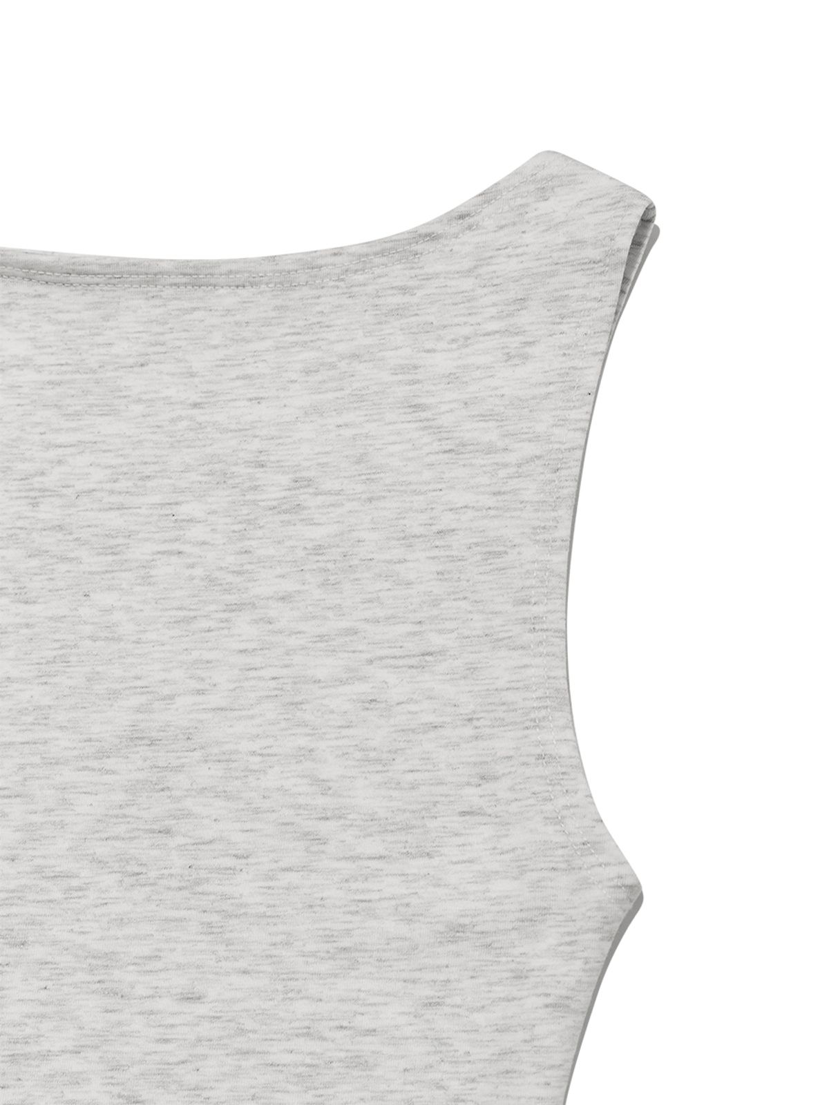 글로니(GLOWNY) GIRLFRIEND SLEEVELESS MINI DRESS (GRAY)