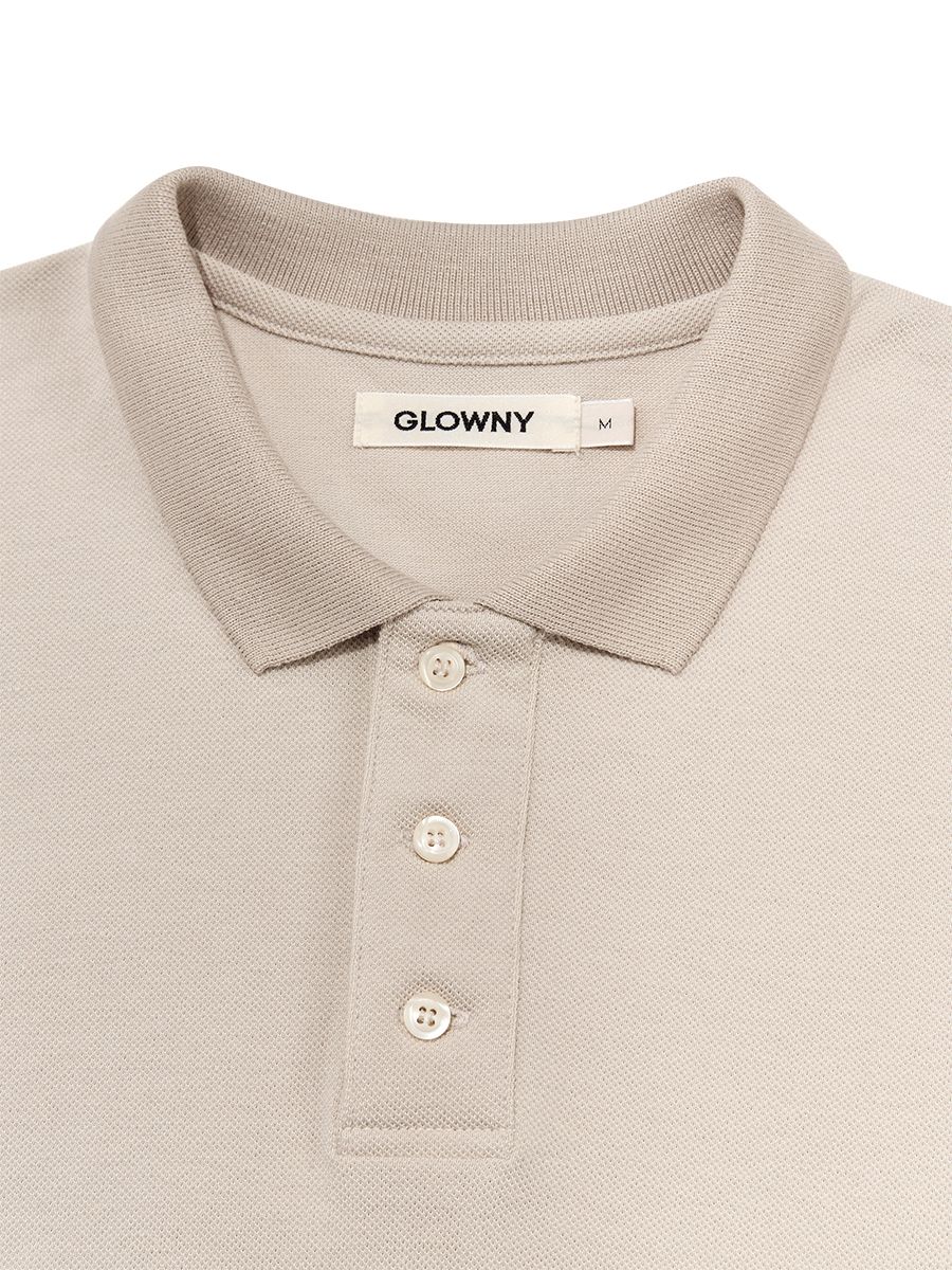 MUSINSA | GLOWNY HERITAGE POLO SHIRT (ECRU)