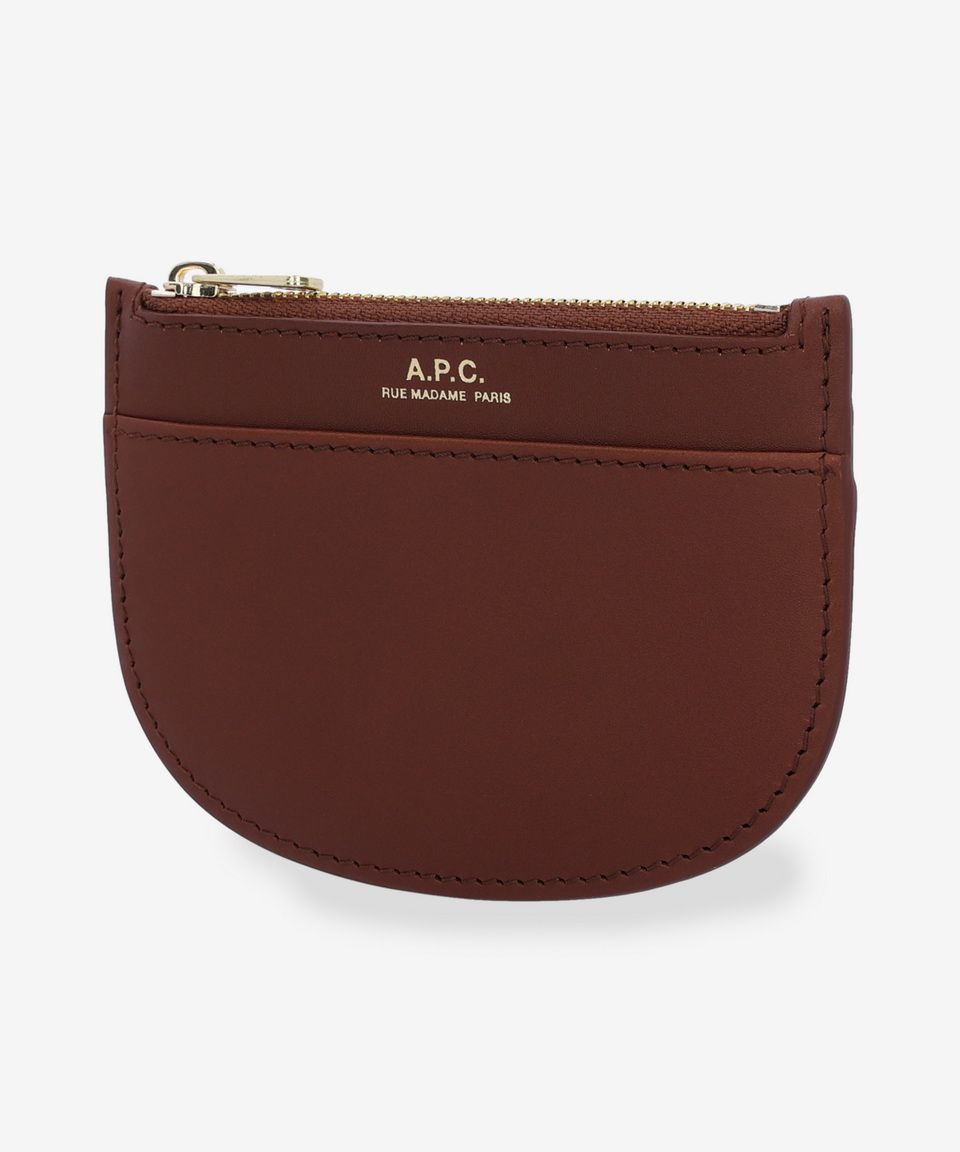 MUSINSA | A.P.C. New Demi-Rune Zip Card Holder - Hazelnut
