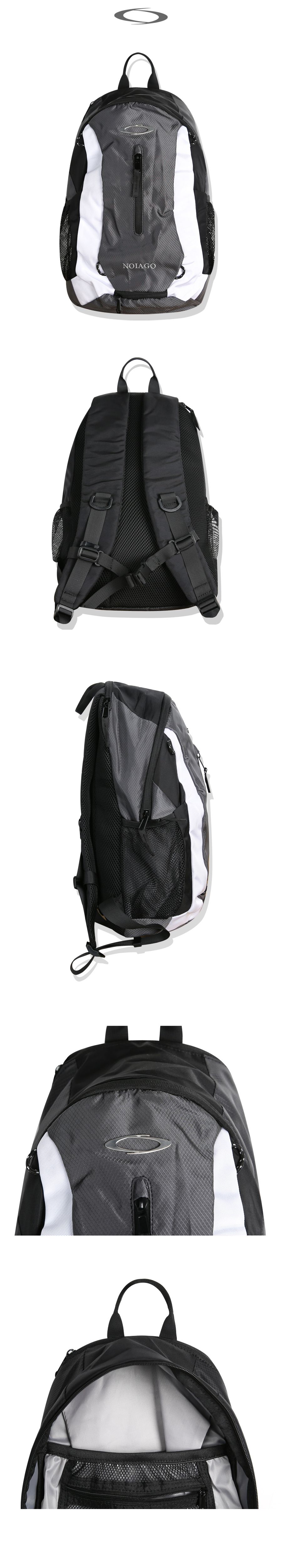 MUSINSA公式 | NOIAGO NOI1089 Multi-logo backpack (gray)