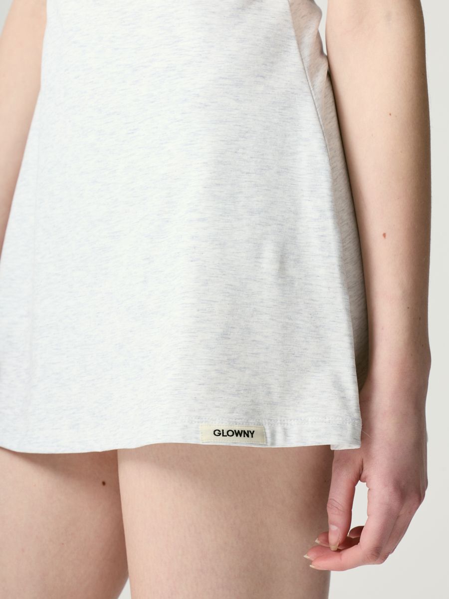 MUSINSA | GLOWNY GIRLFRIEND SLEEVELESS MINI DRESS (GRAY)