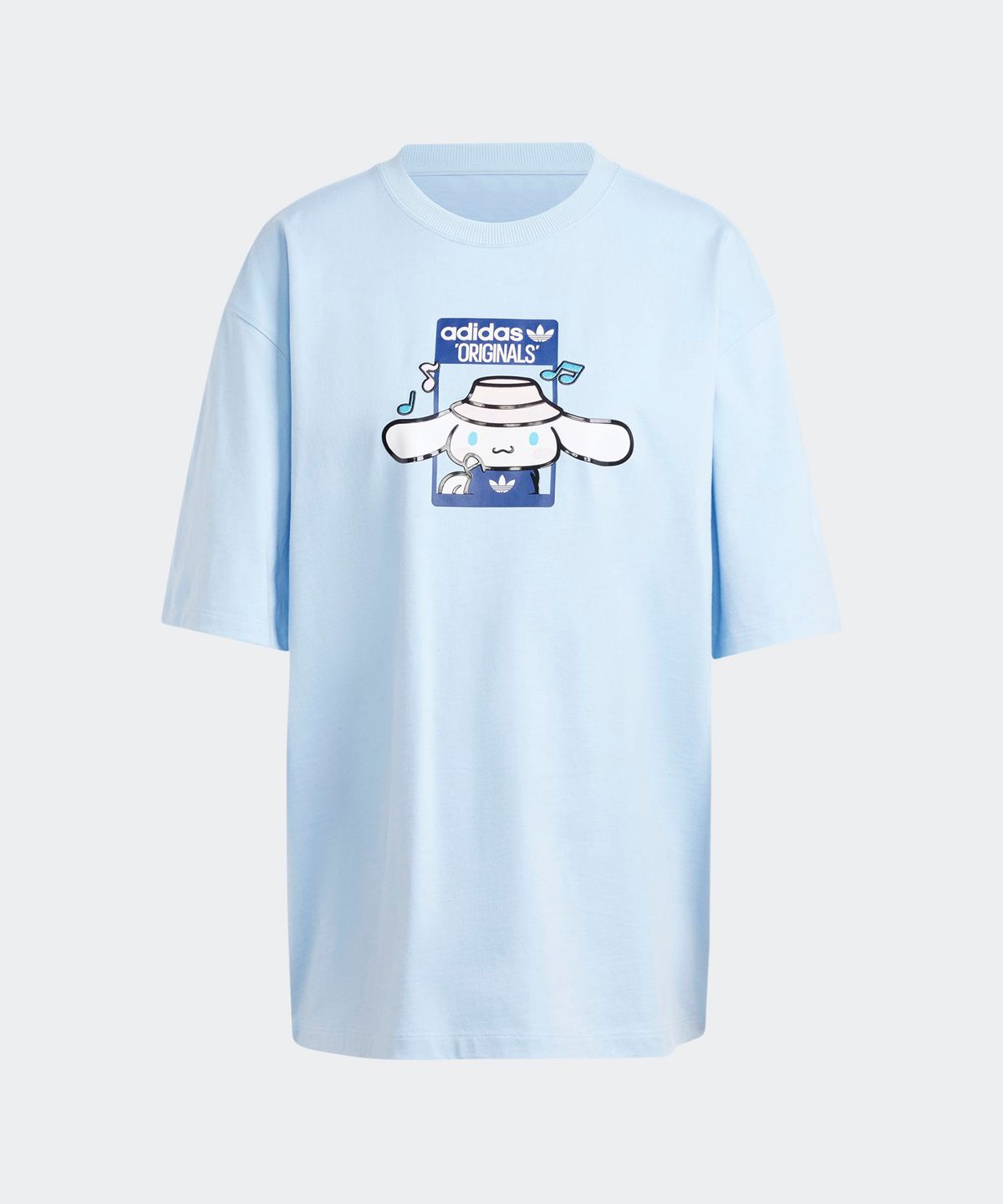 아디다스(ADIDAS) 시나모롤 오버사이즈 티셔츠 - 블루 / JF8314