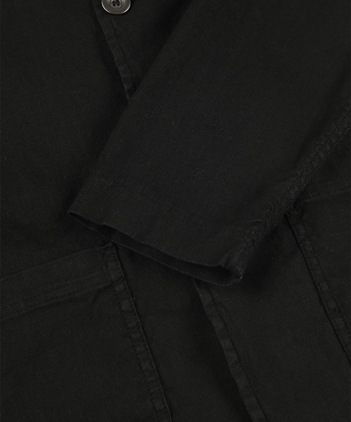 빠니깔레(PANICALE) 블랙 코튼 리넨 자켓