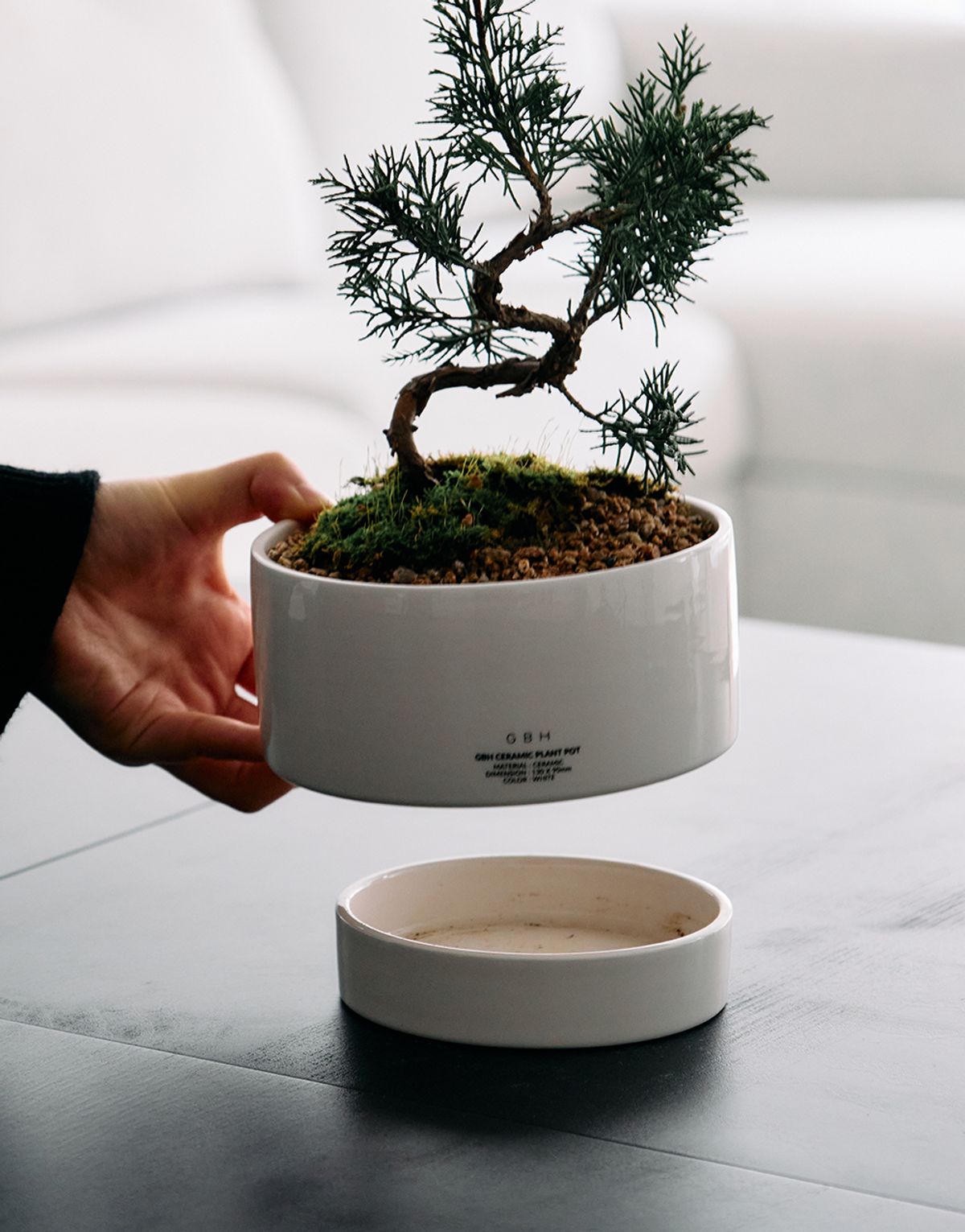 지비에이치 홈(GBH HOME) CERAMIC PLANT POT WHITE 세라믹 화분