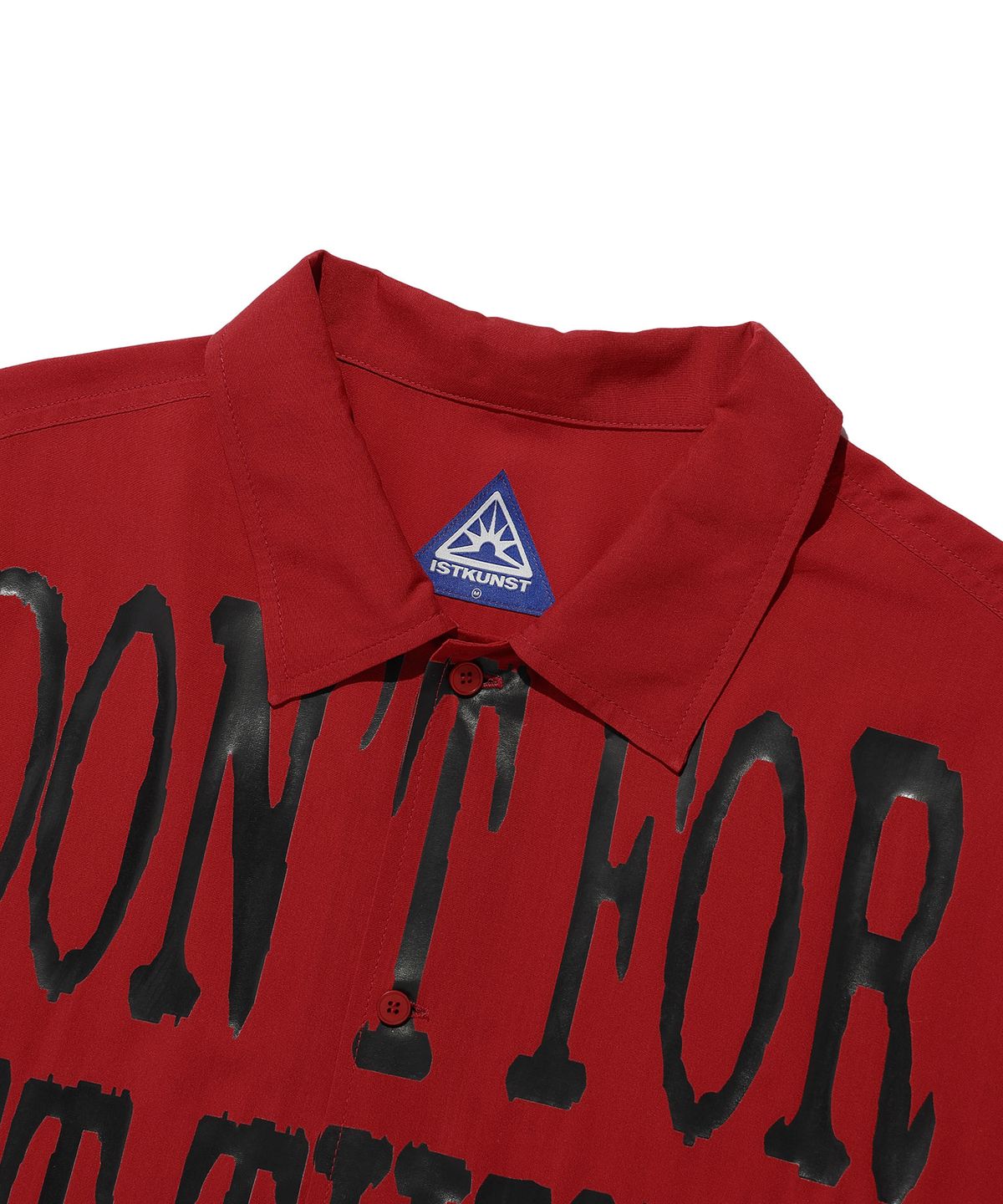 이스트쿤스트(ISTKUNST) BIG TEXT HALF SHIRT_RED(IK2ESMW301A)