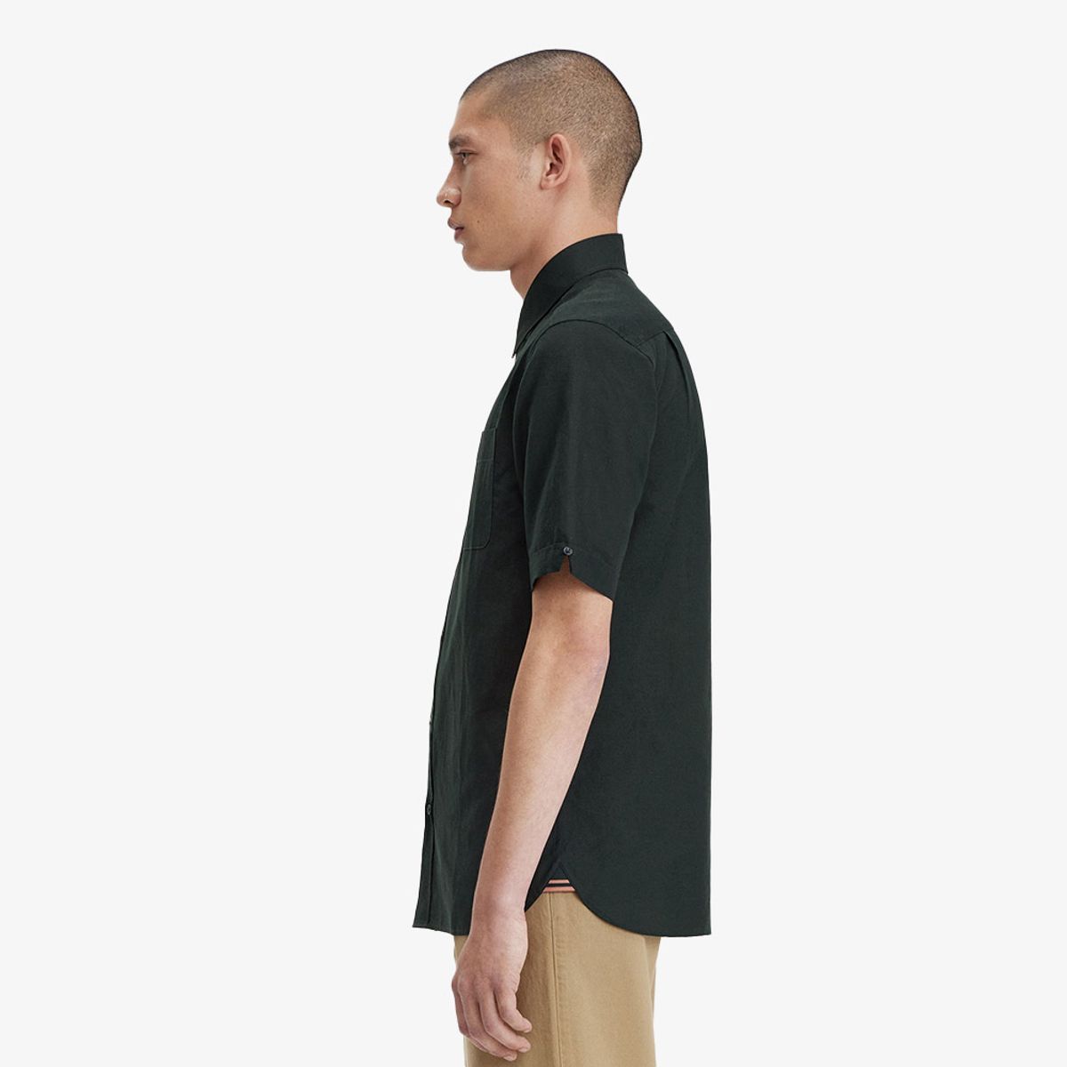 프레드페리(FRED PERRY) [Sharp] 린넨 블렌드 숏 슬리브 셔츠(Q20) AFPM2417764-Q20