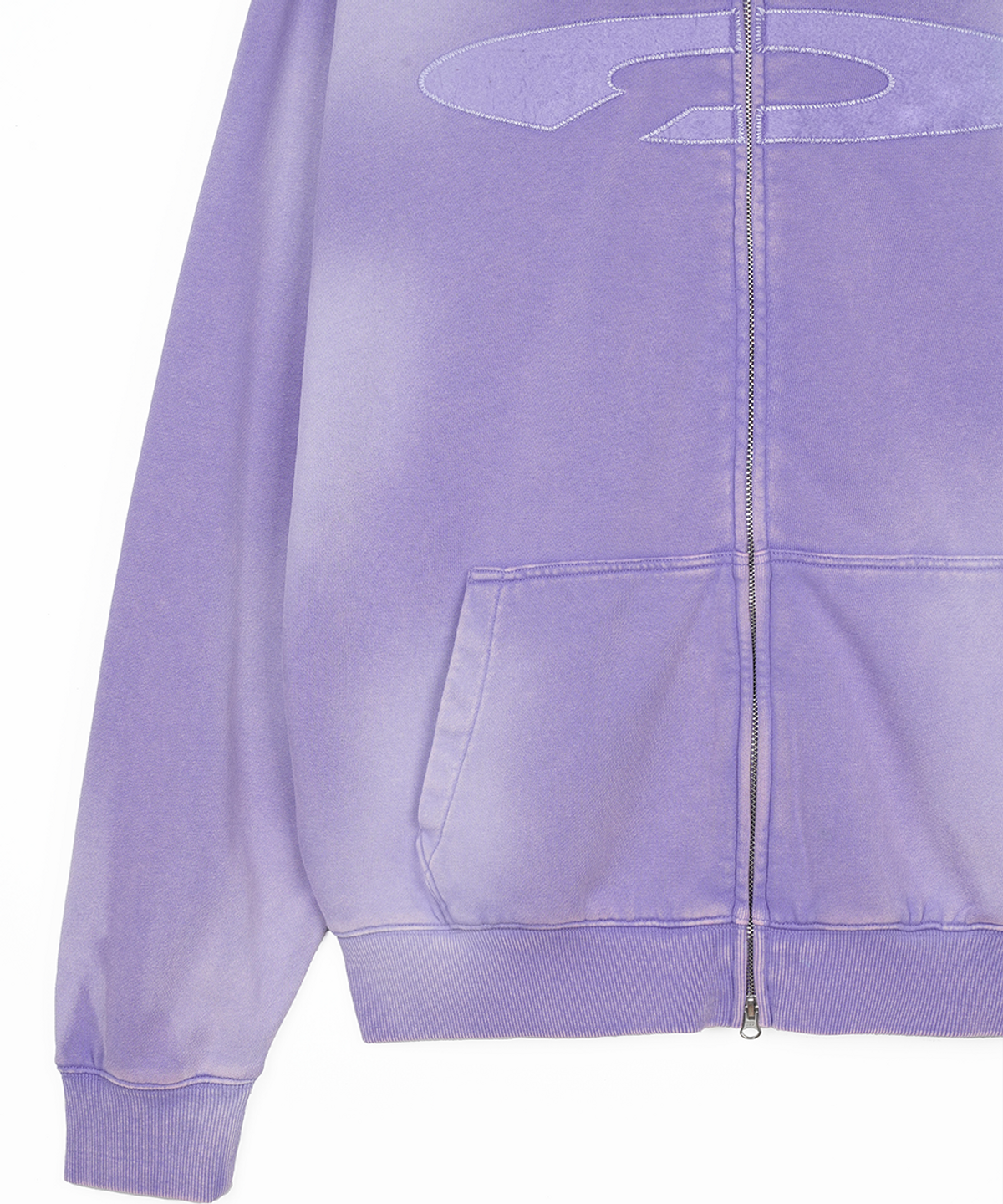 에프디알(FDR) Gradation Washed Disk Logo Hood Zip-Up_Lavender
