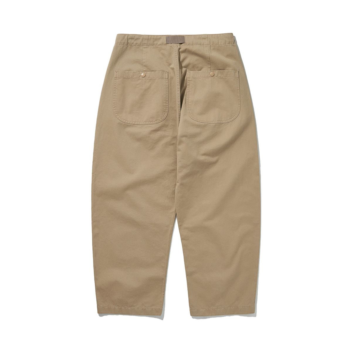 히즈핸더(HISHANDER) BELTED WIDE CHINO PANTS [Beige]