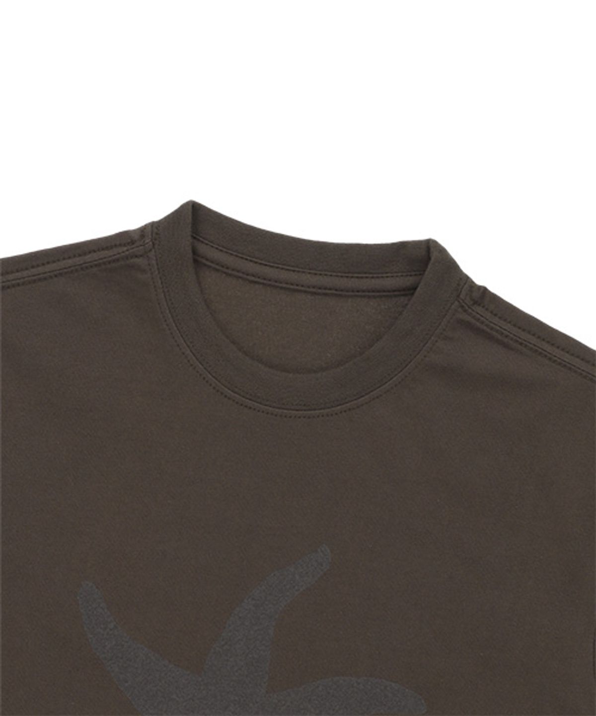 더콜디스트모먼트(THE COLDEST MOMENT) TCM starfish logo crop T (brown)