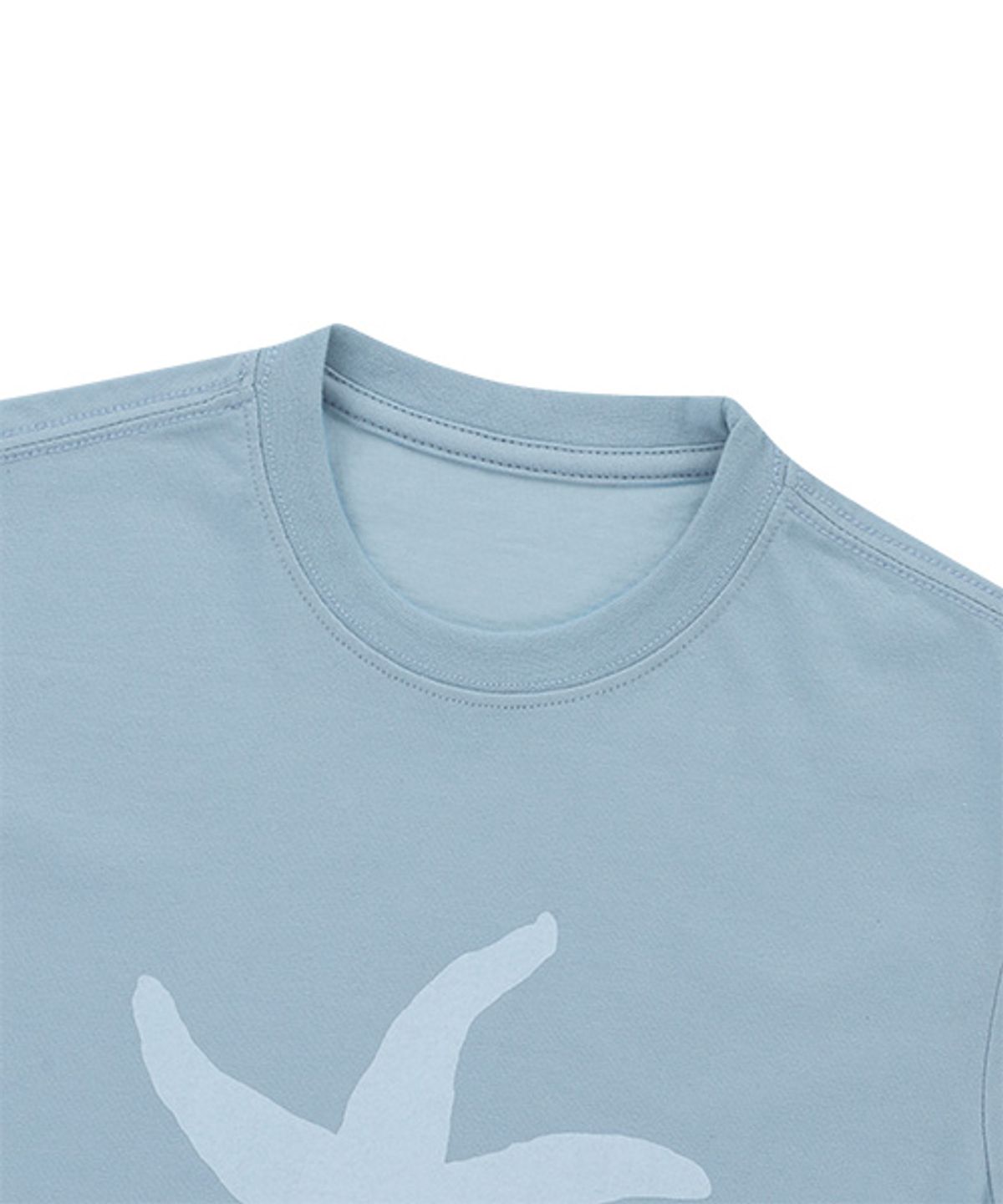 더콜디스트모먼트(THE COLDEST MOMENT) TCM starfish logo crop T (sky blue)