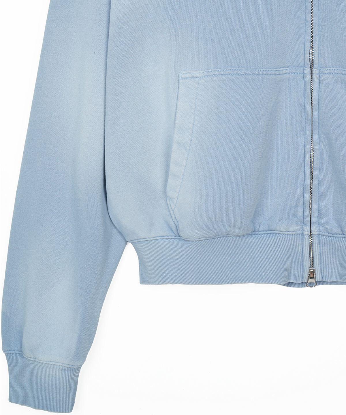 에프디알(FDR) Gradation Washed Disk Logo Hood Zip-Up_Blue
