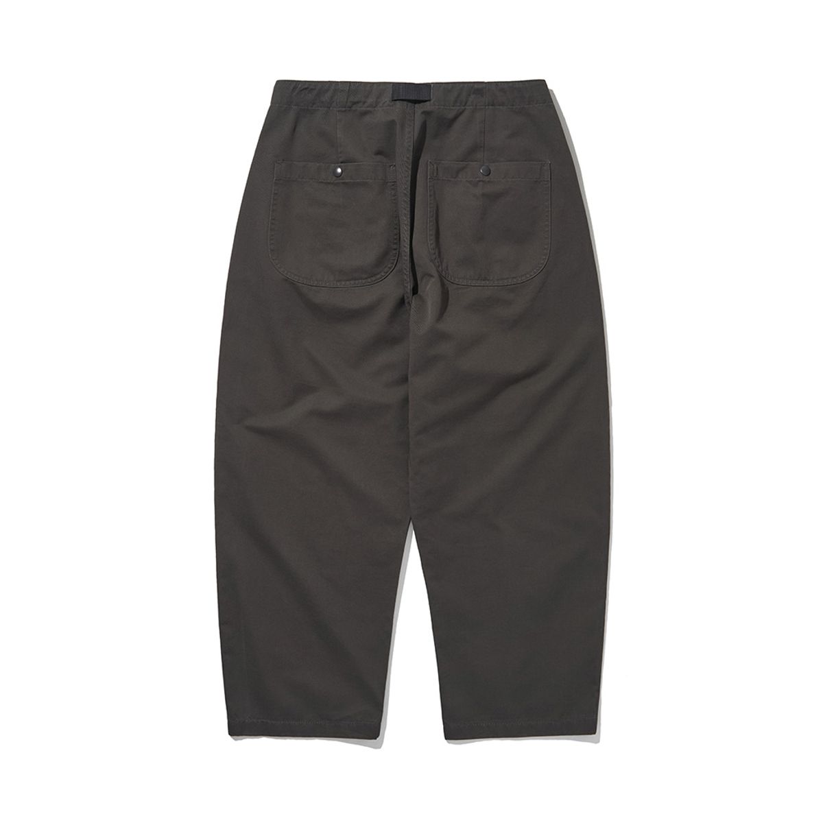 히즈핸더(HISHANDER) BELTED WIDE CHINO PANTS [Grey]