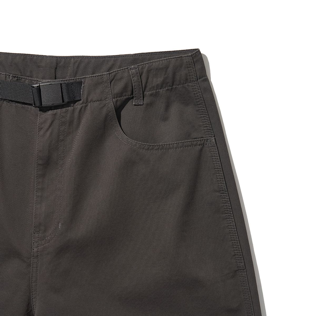 히즈핸더(HISHANDER) BELTED WIDE CHINO PANTS [Grey]