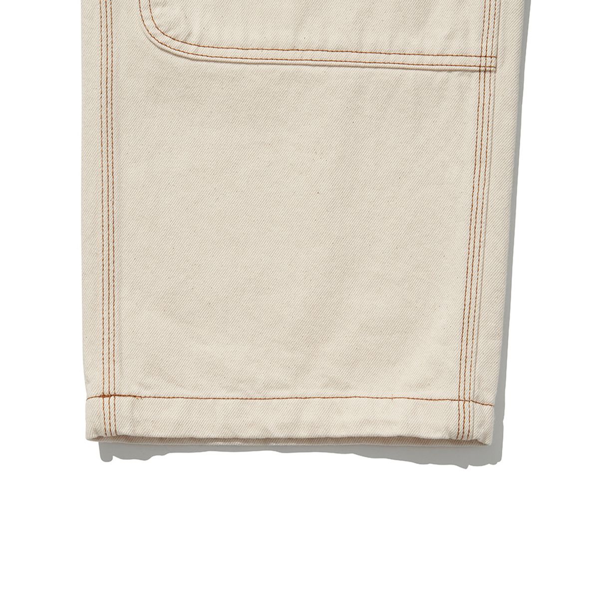 히즈핸더(HISHANDER) DOUBLE KNEE DENIM PANTS [Ecru]