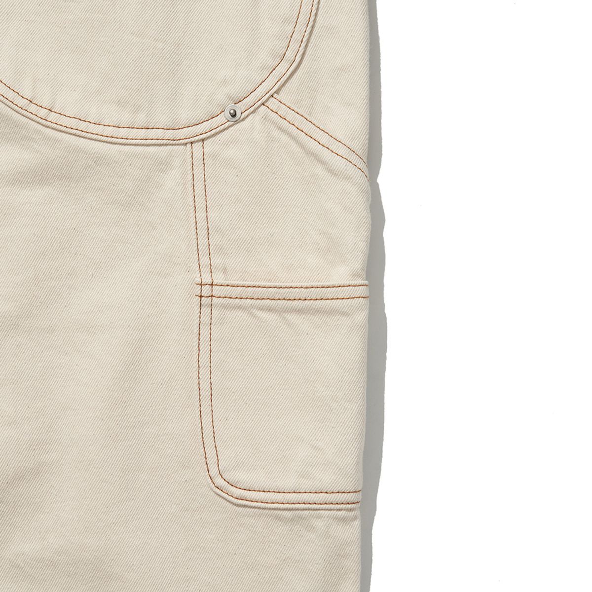 히즈핸더(HISHANDER) DOUBLE KNEE DENIM PANTS [Ecru]