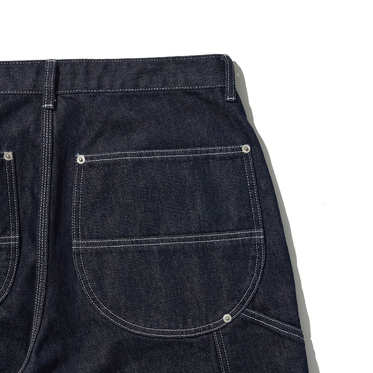 히즈핸더(HISHANDER) DOUBLE KNEE DENIM PANTS [Indigo]