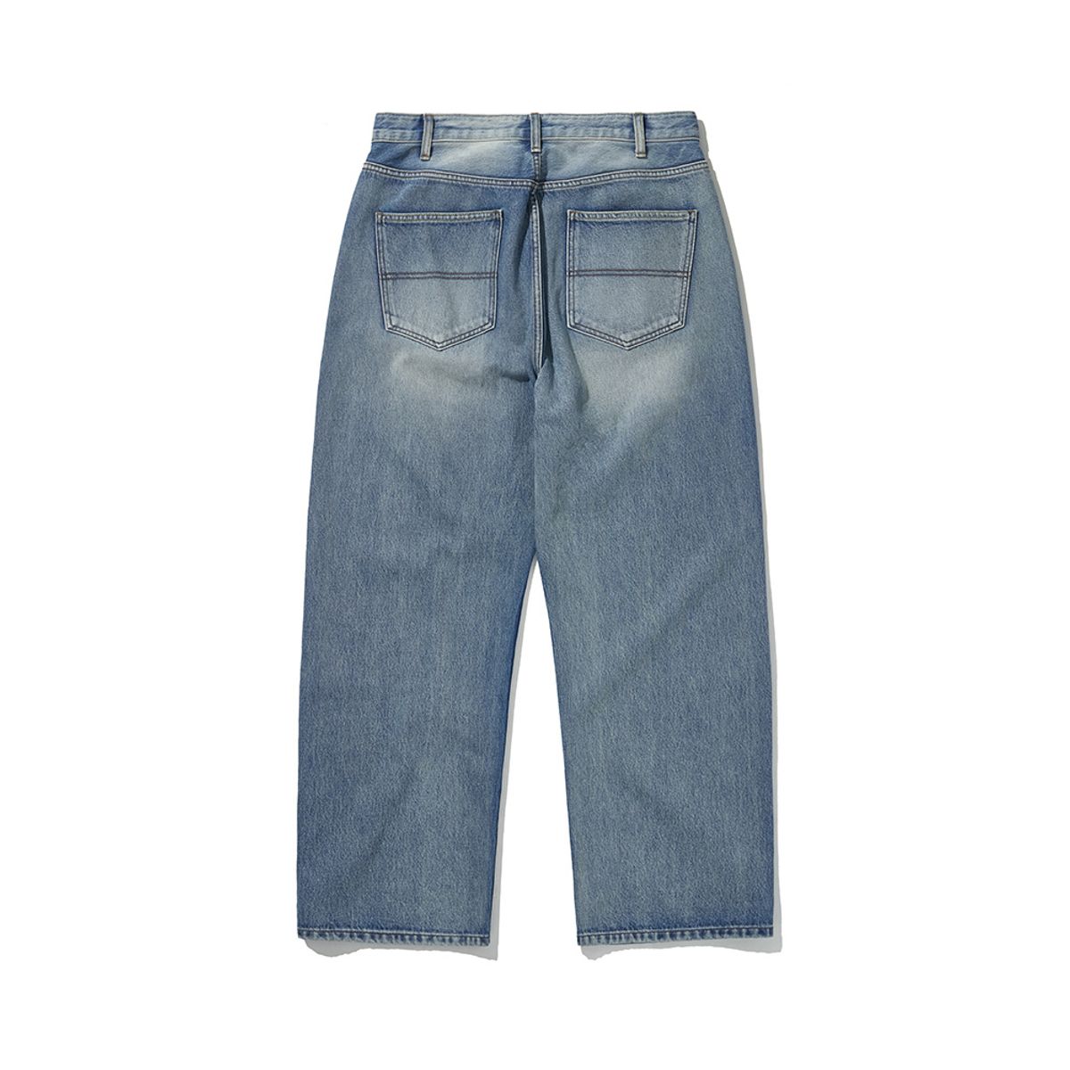히즈핸더(HISHANDER) WASHED 5P WIDE DENIM PANTS [Light Wash]
