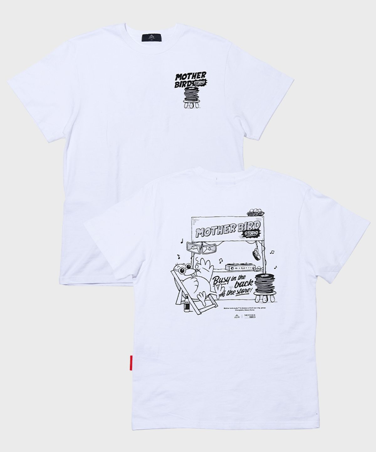 아티스트웨어(ARTISTWEAR) [ATW X 마더버드] 비지인더백 반팔티