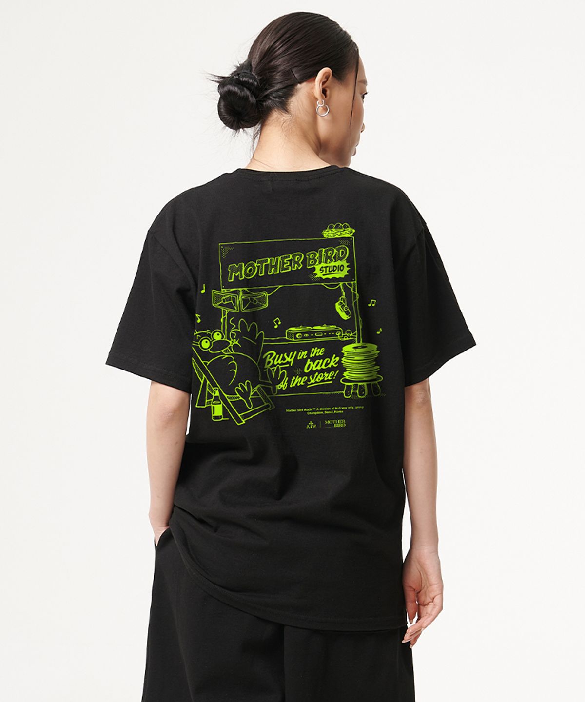아티스트웨어(ARTISTWEAR) [ATW X 마더버드] 비지인더백 반팔티
