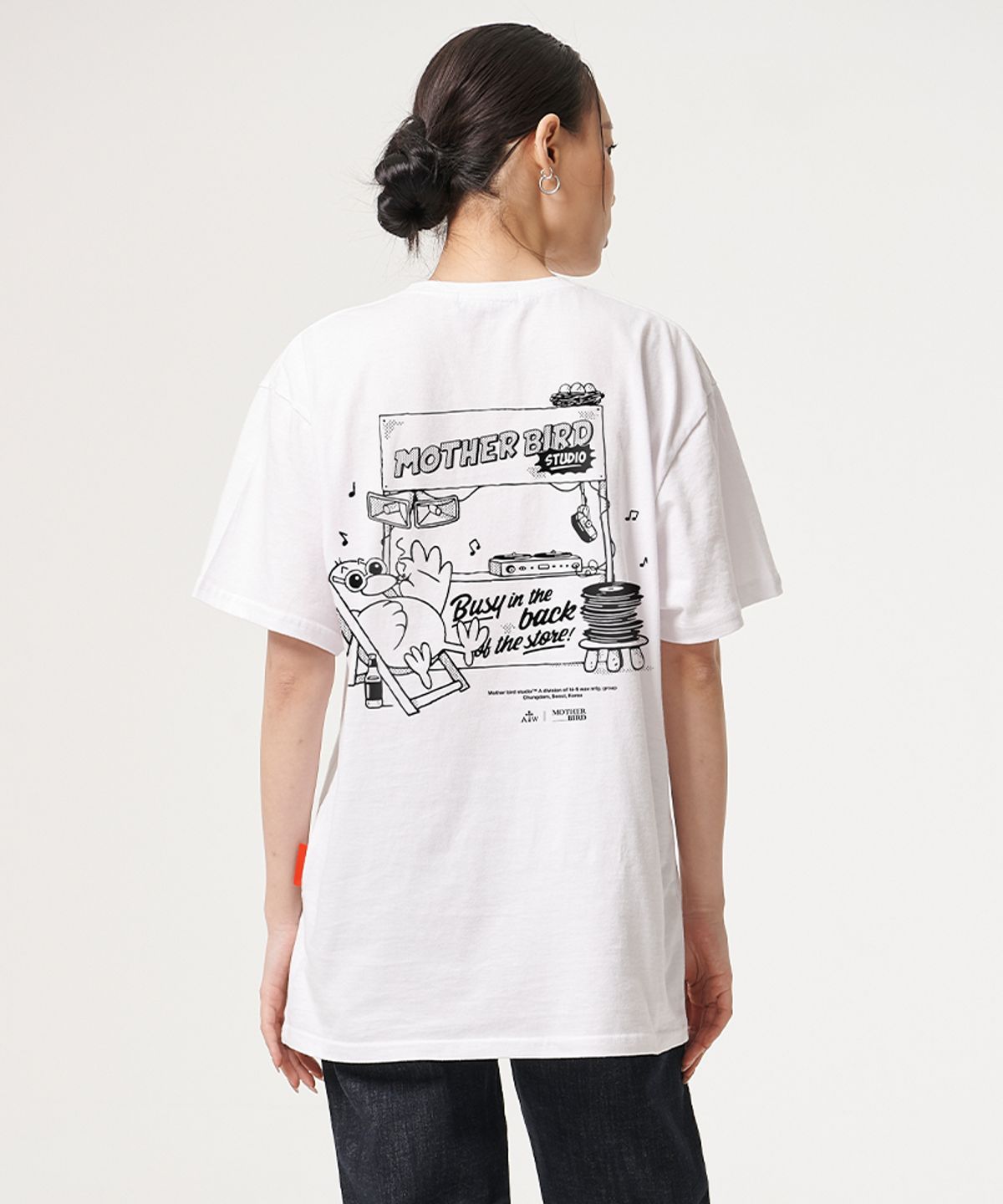 아티스트웨어(ARTISTWEAR) [ATW X 마더버드] 비지인더백 반팔티