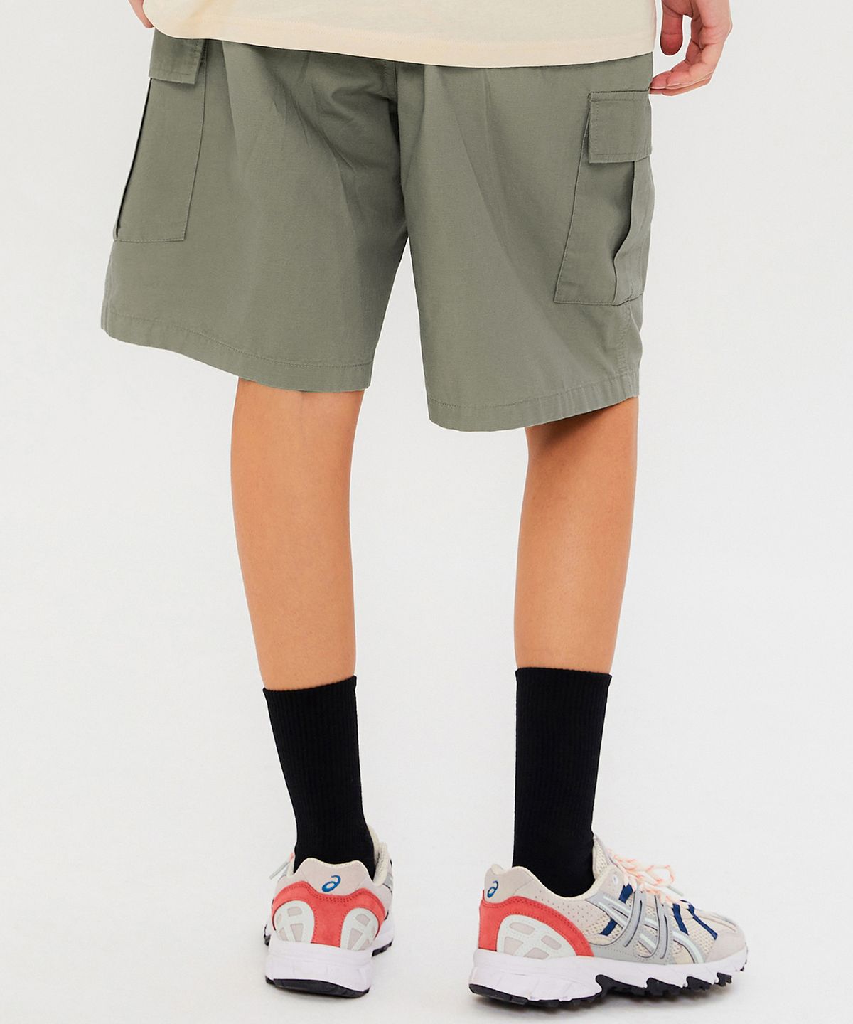 쿨트(KULTE) WIDE CARGO SHORT KHAKI