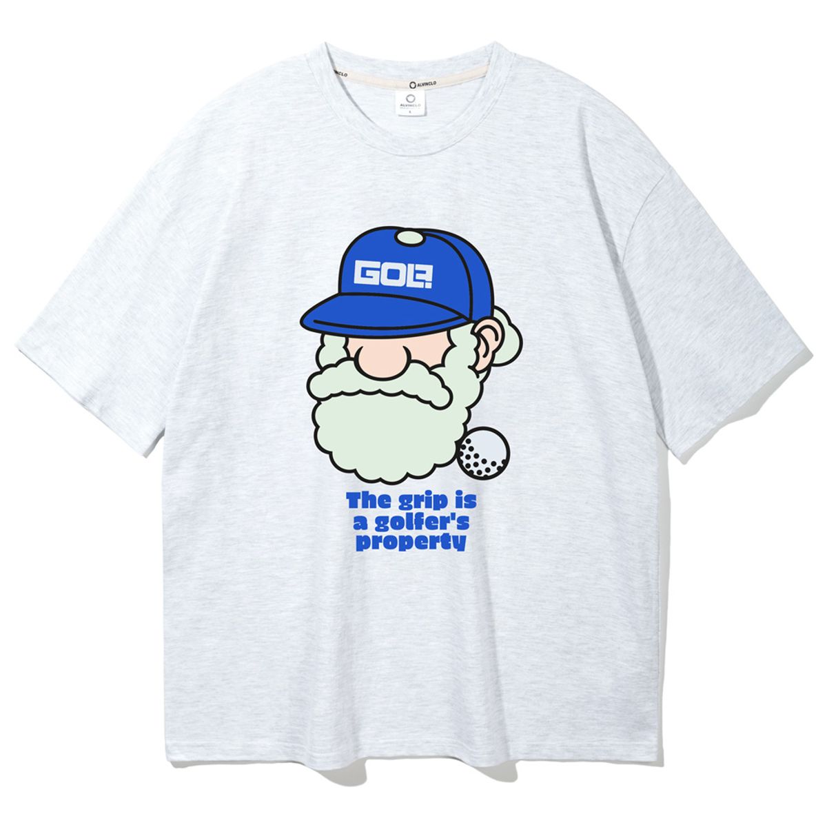 앨빈클로(ALVINCLO) 마틴 골프 그립 오버핏 반팔티 AST4532 (3 COLOR)