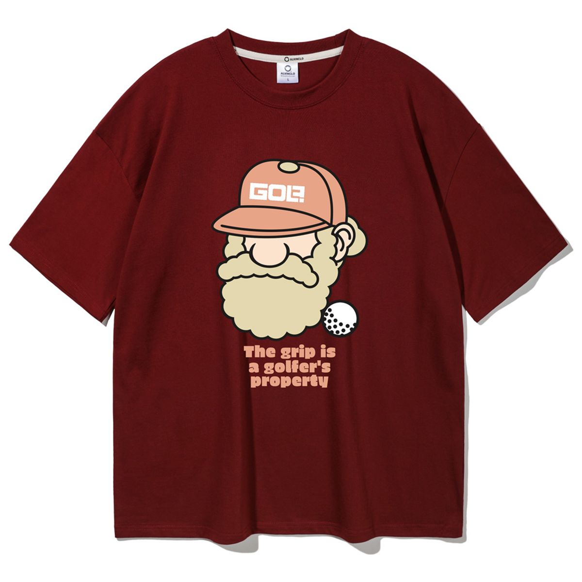 앨빈클로(ALVINCLO) 마틴 골프 그립 오버핏 반팔티 AST4532 (3 COLOR)