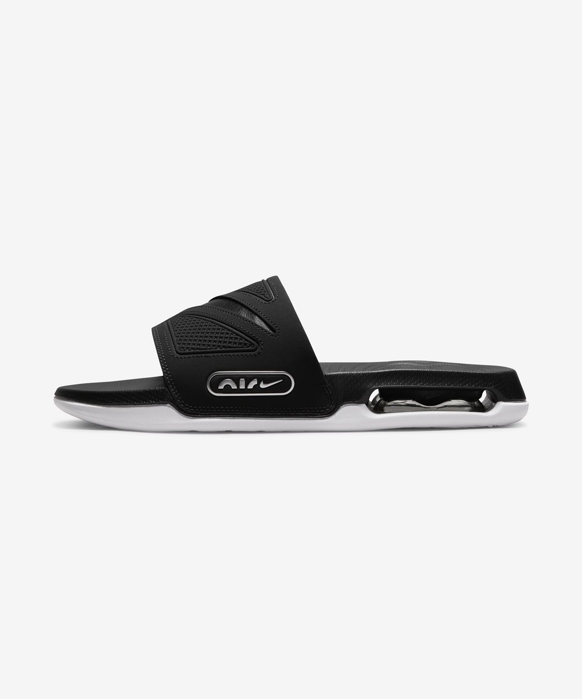 나이키(NIKE) 에어 맥스 시로 슬라이드 M - 블랙:메탈릭 실버:화이트 / DC1460-004