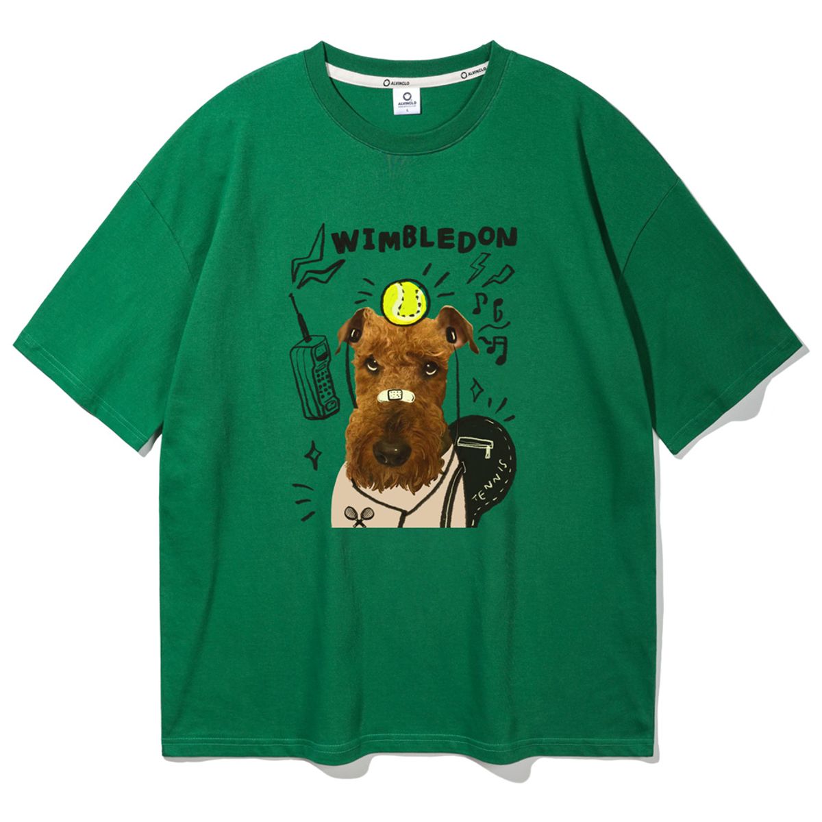 앨빈클로(ALVINCLO) 윔블던 오버핏 반팔티 AST4523 (3 COLOR)